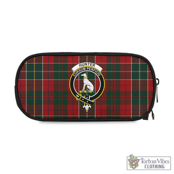 Hunter USA Tartan Pen and Pencil Case with Family Crest