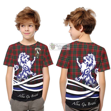 Hunter USA Tartan Kid T-Shirt with Alba Gu Brath Regal Lion Emblem