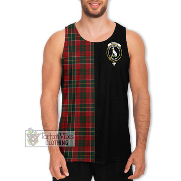 Hunter USA Tartan Men's Tank Top with Family Crest and Half Of Me Style