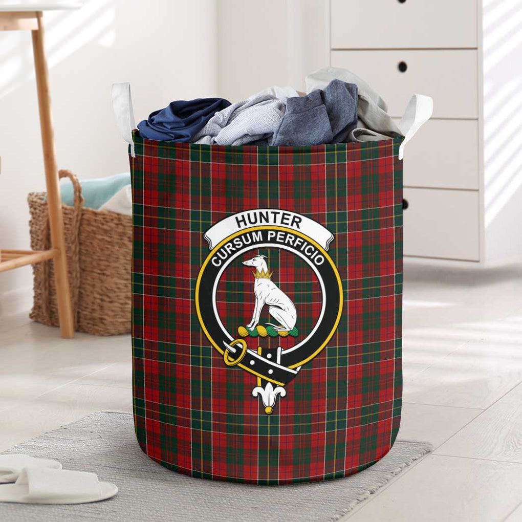 Hunter USA Tartan Laundry Basket with Family Crest One Size - Tartanvibesclothing Shop