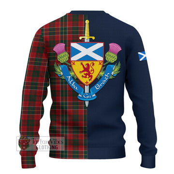 Hunter USA Tartan Ugly Sweater with Scottish Lion Royal Arm Half Style