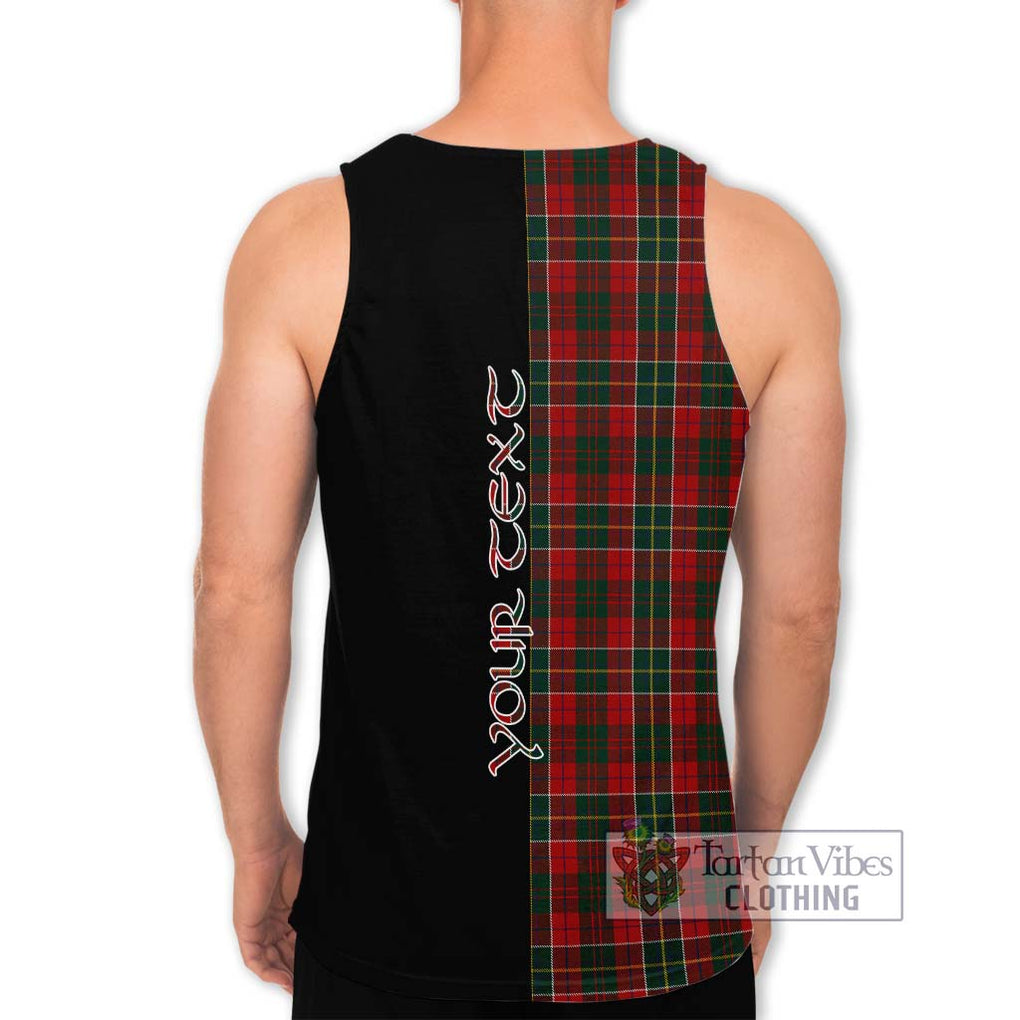 Hunter USA Tartan Men's Tank Top with Family Crest and Half Of Me Style - Tartanvibesclothing Shop