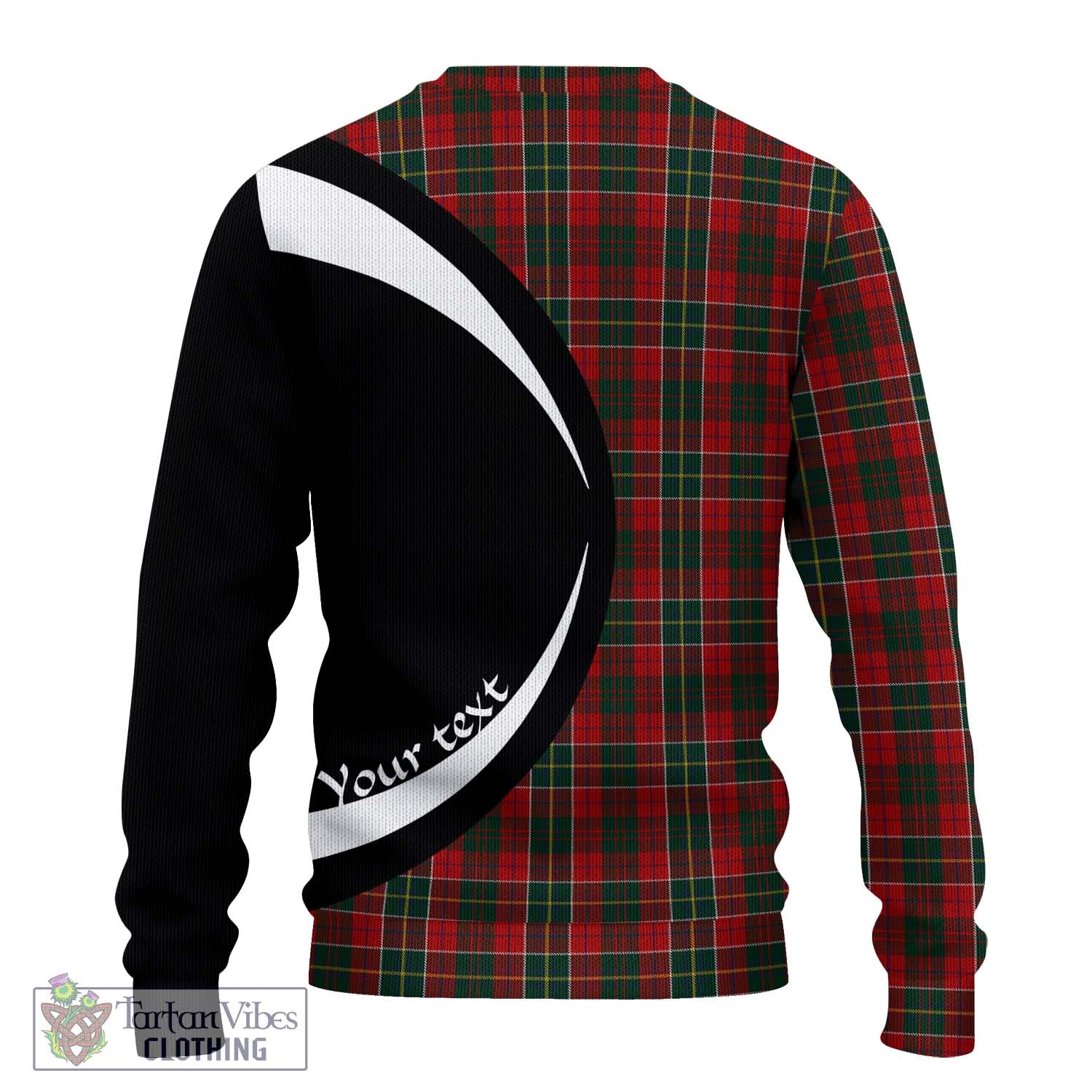 Hunter USA Tartan Ugly Sweater with Family Crest Circle Style - Tartan Vibes Clothing