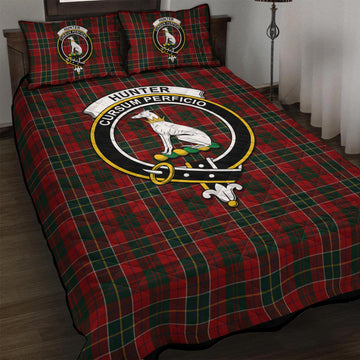 Hunter USA Tartan Quilt Bed Set with Family Crest