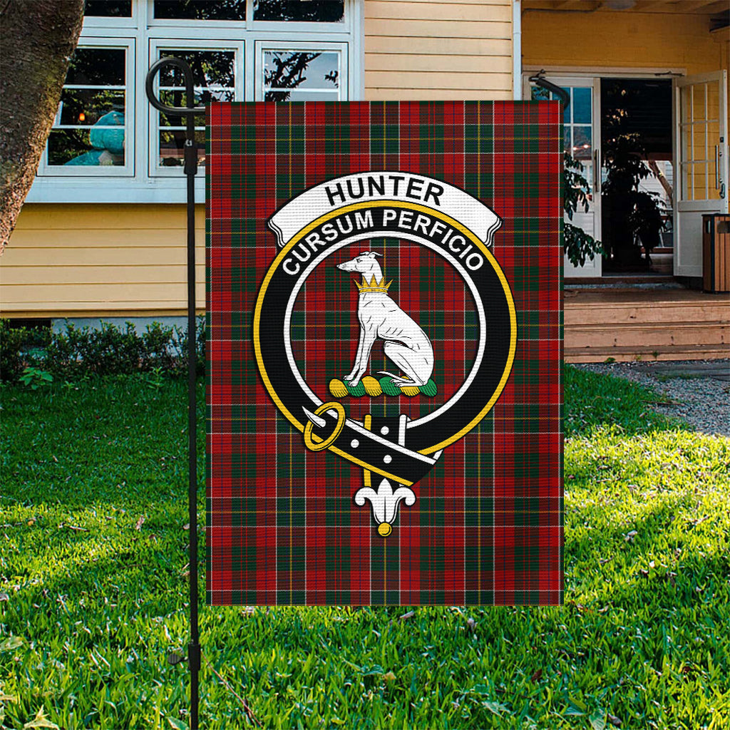 Hunter USA Tartan Flag with Family Crest - Tartan Vibes Clothing