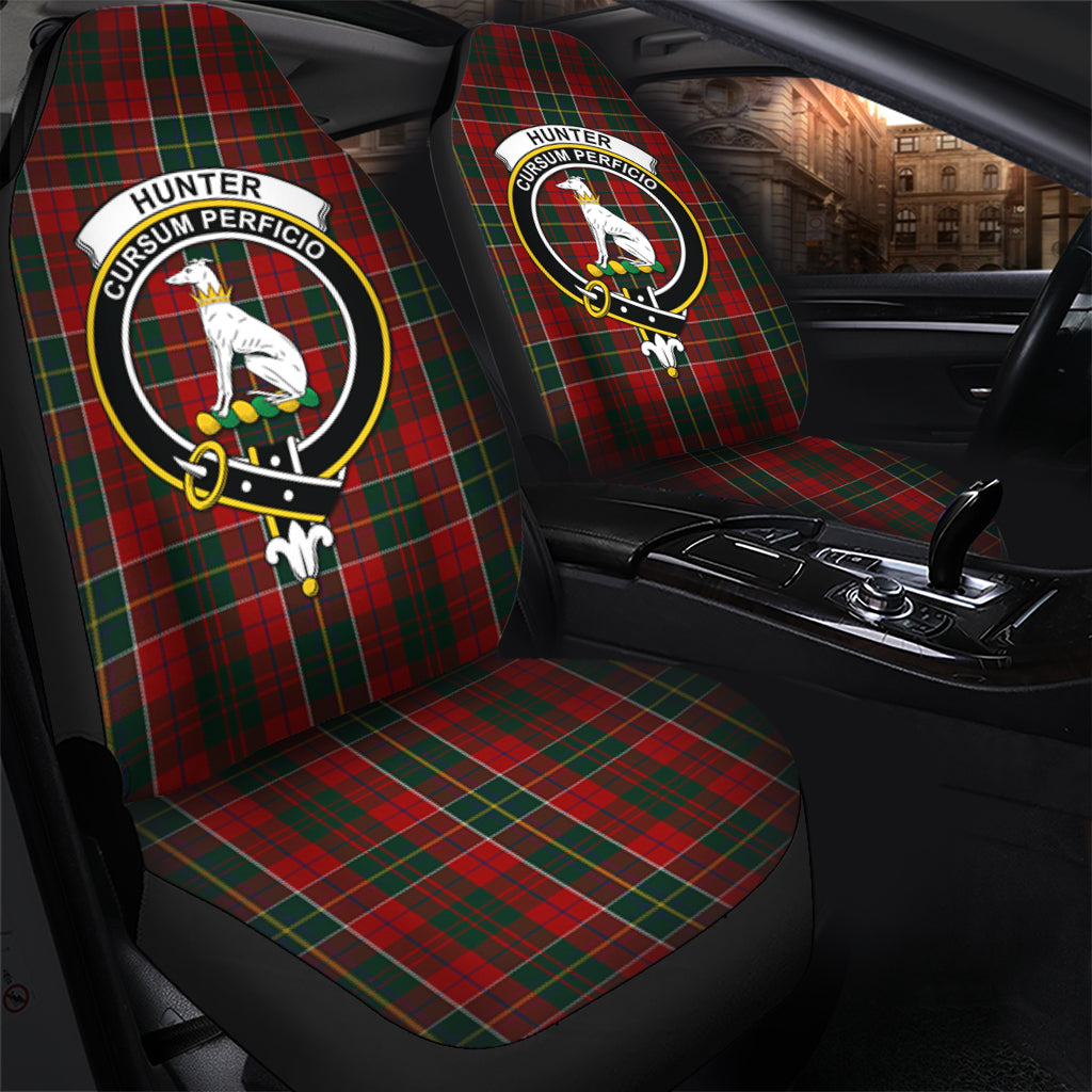 Hunter USA Tartan Car Seat Cover with Family Crest - Tartanvibesclothing