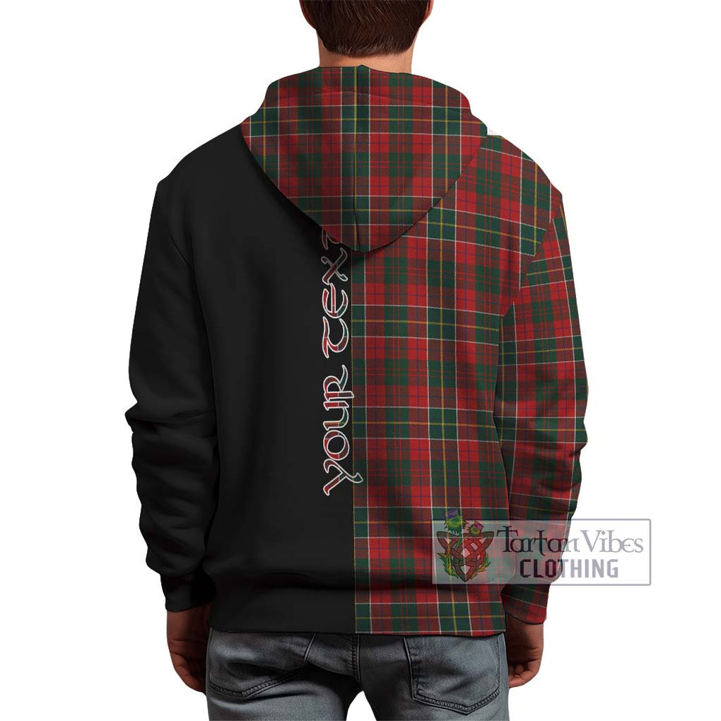 Hunter USA Tartan Hoodie with Family Crest and Half Of Me Style - Tartanvibesclothing Shop