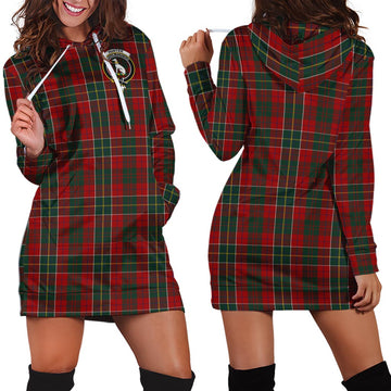 Hunter USA Tartan Hoodie Dress with Family Crest