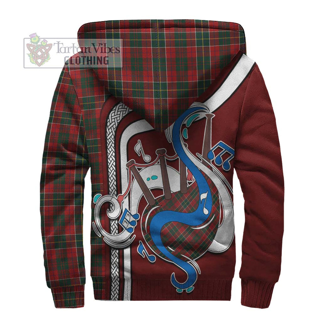 Hunter USA Tartan Sherpa Hoodie with Epic Bagpipe Style - Tartanvibesclothing Shop