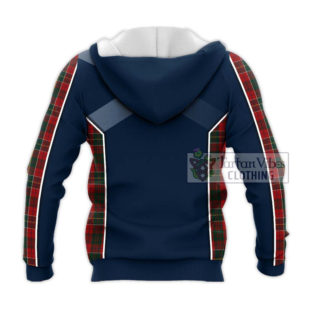 Hunter USA Tartan Knitted Hoodie with Family Crest and Lion Rampant Vibes Sport Style - Tartan Vibes Clothing