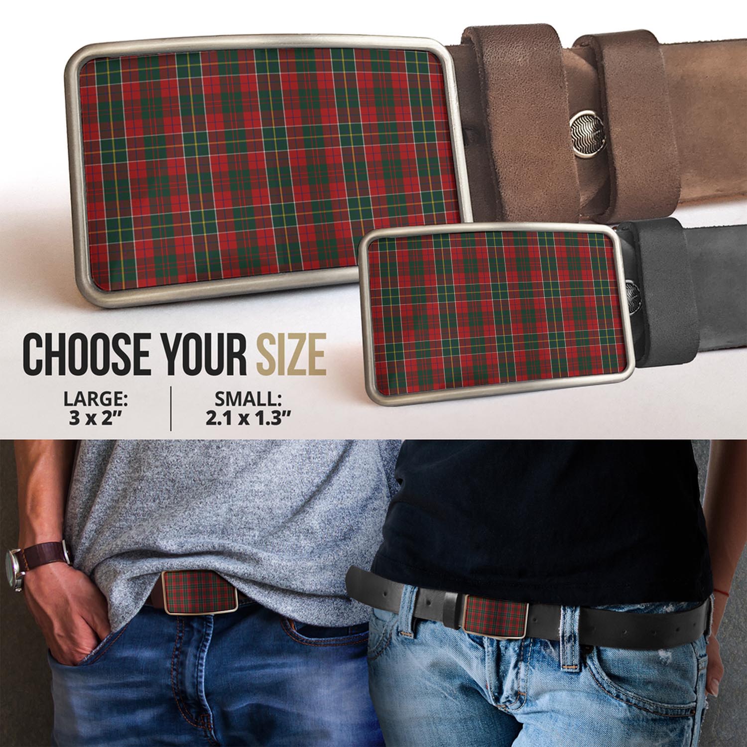 Hunter USA Tartan Belt Buckles - Tartan Vibes Clothing