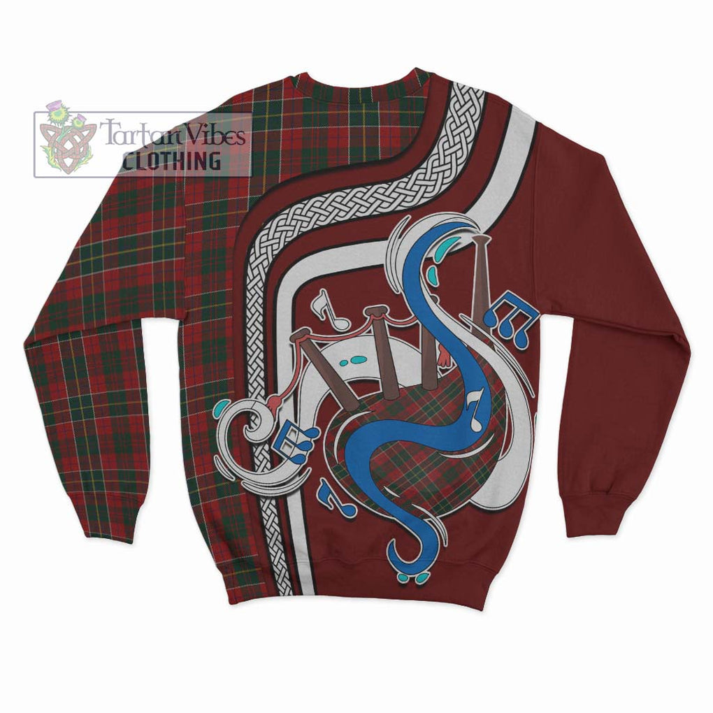 Tartan Vibes Clothing Hunter USA Tartan Sweatshirt with Epic Bagpipe Style