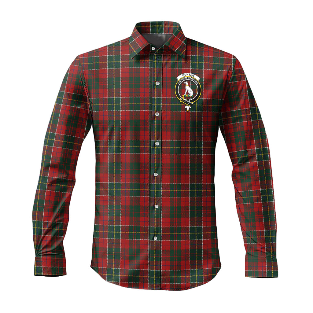 hunter-usa-tartan-long-sleeve-button-up-shirt-with-family-crest