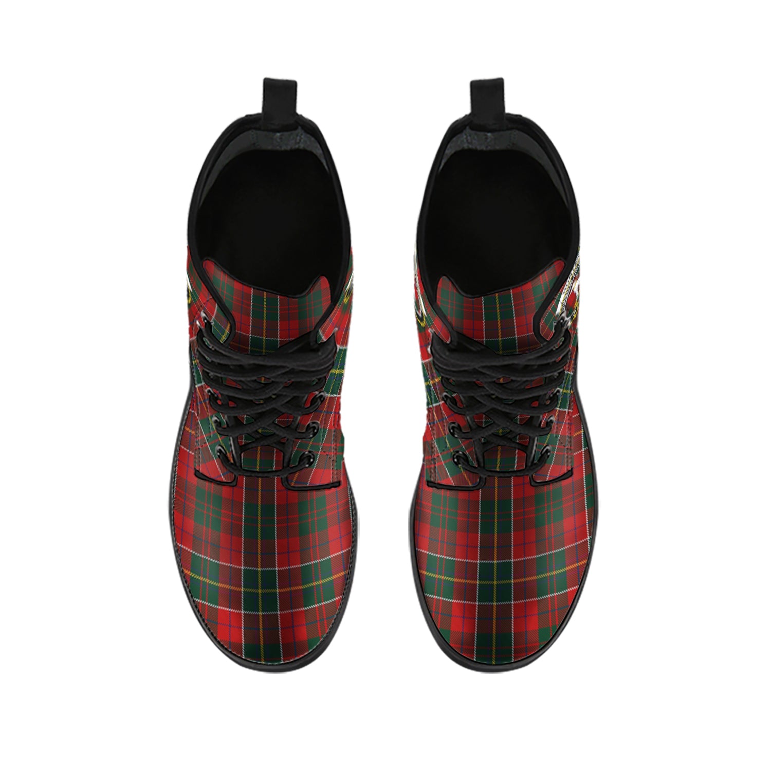 hunter-usa-tartan-leather-boots-with-family-crest