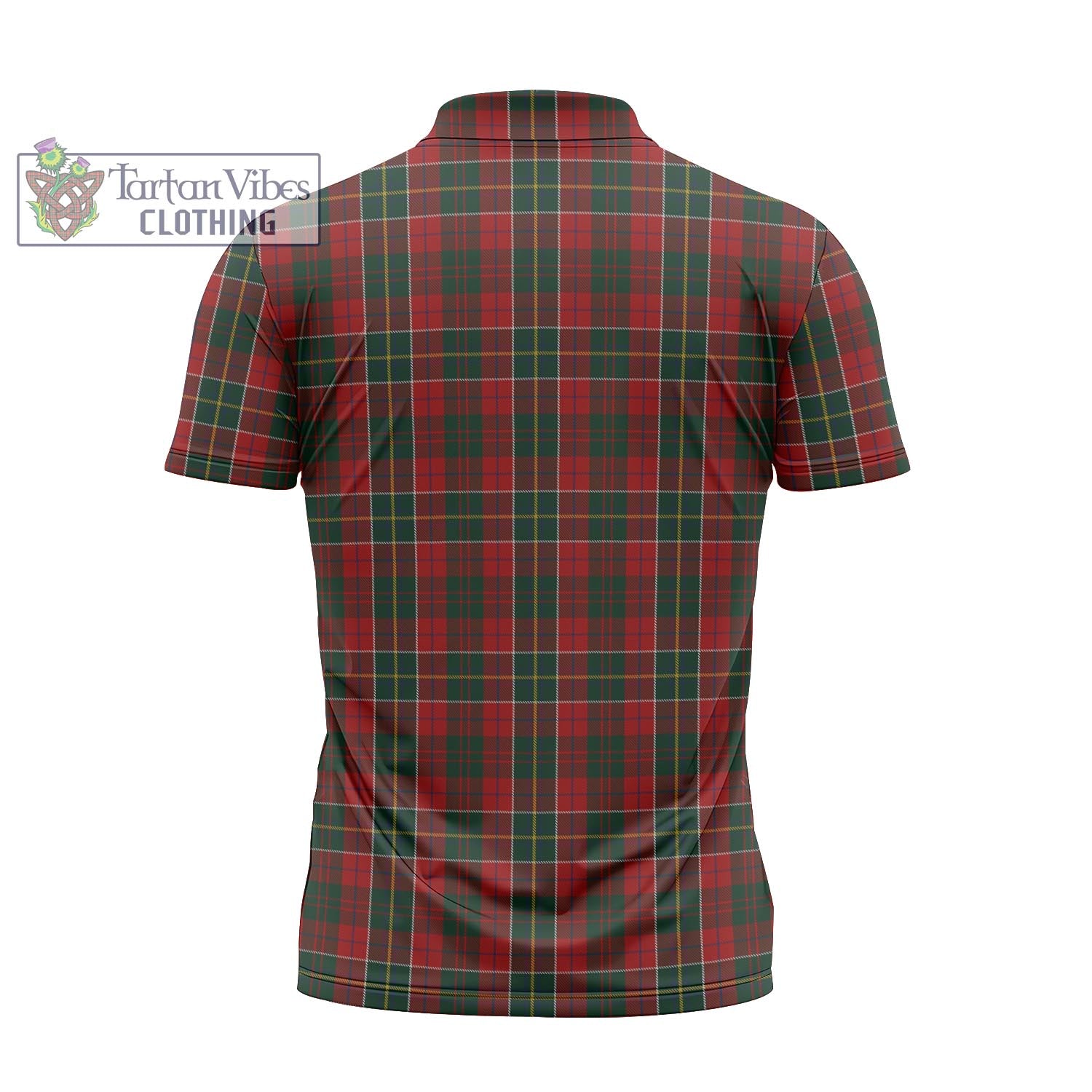 Tartan Vibes Clothing Hunter USA Tartan Zipper Polo Shirt with Family Crest