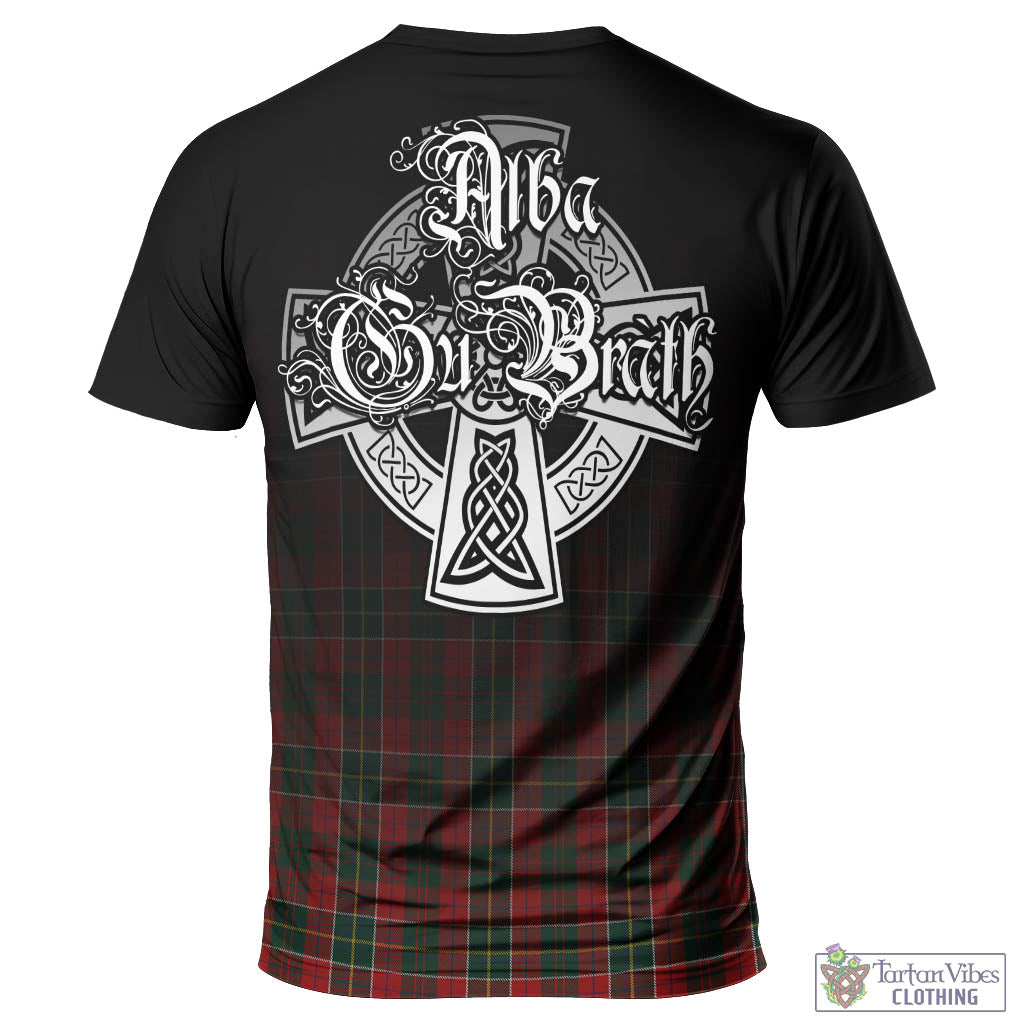 Tartan Vibes Clothing Hunter USA Tartan T-Shirt Featuring Alba Gu Brath Family Crest Celtic Inspired