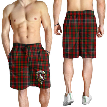 Hunter USA Tartan Mens Shorts with Family Crest