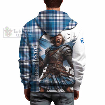Hutton Crest Tartan Hoodie Inspired by the Freedom of Scottish Warrior - Tartan Vibes Clothing