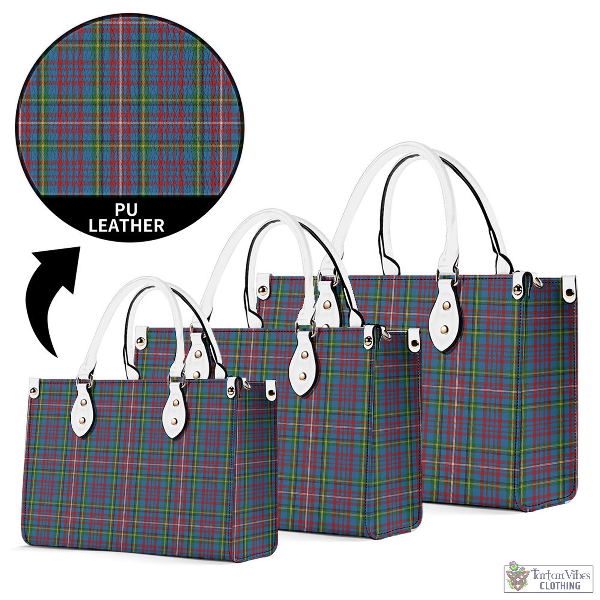 Tartan Vibes Clothing Hyndman Tartan Luxury Leather Handbags