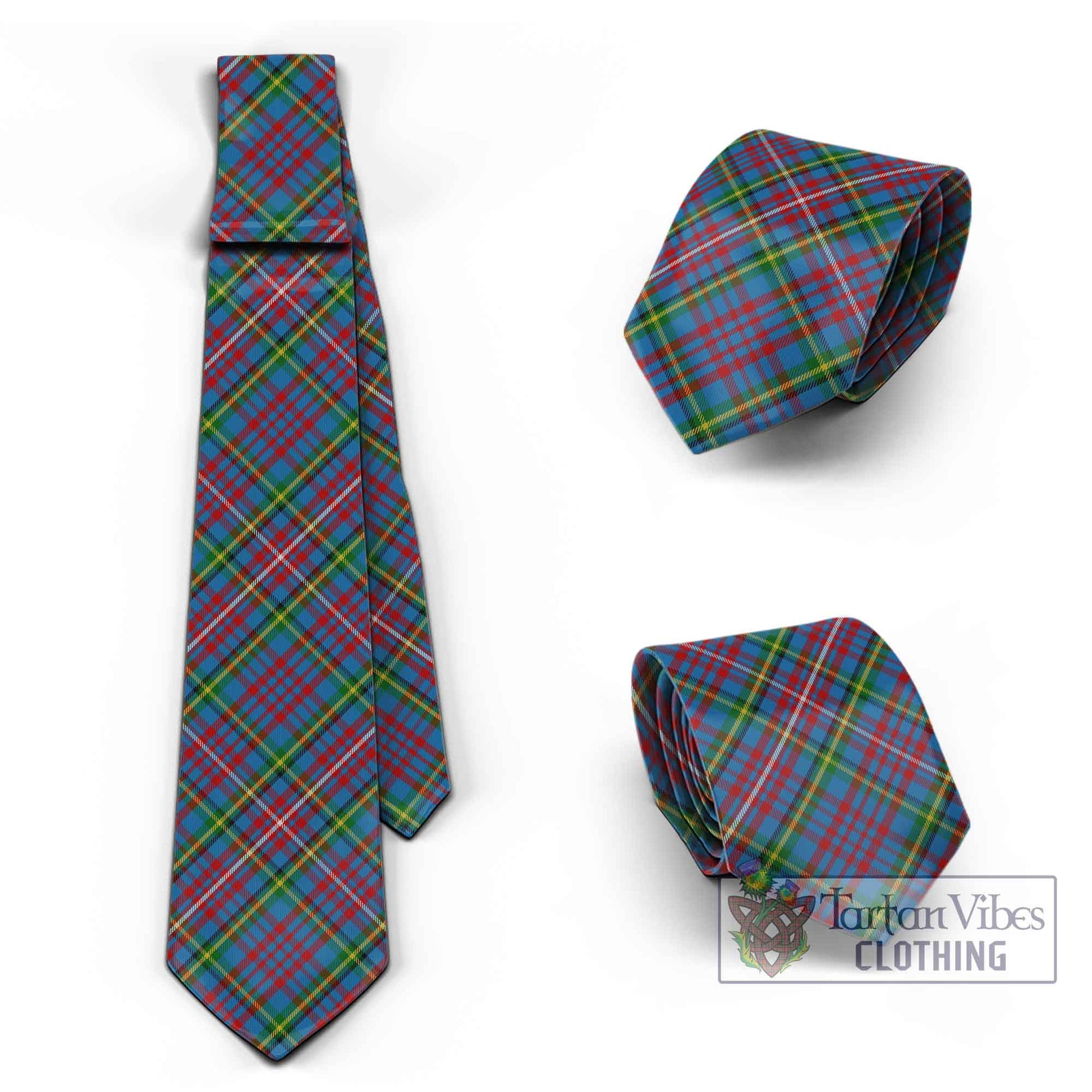 Tartan Vibes Clothing Hyndman Tartan Classic Necktie Cross Style