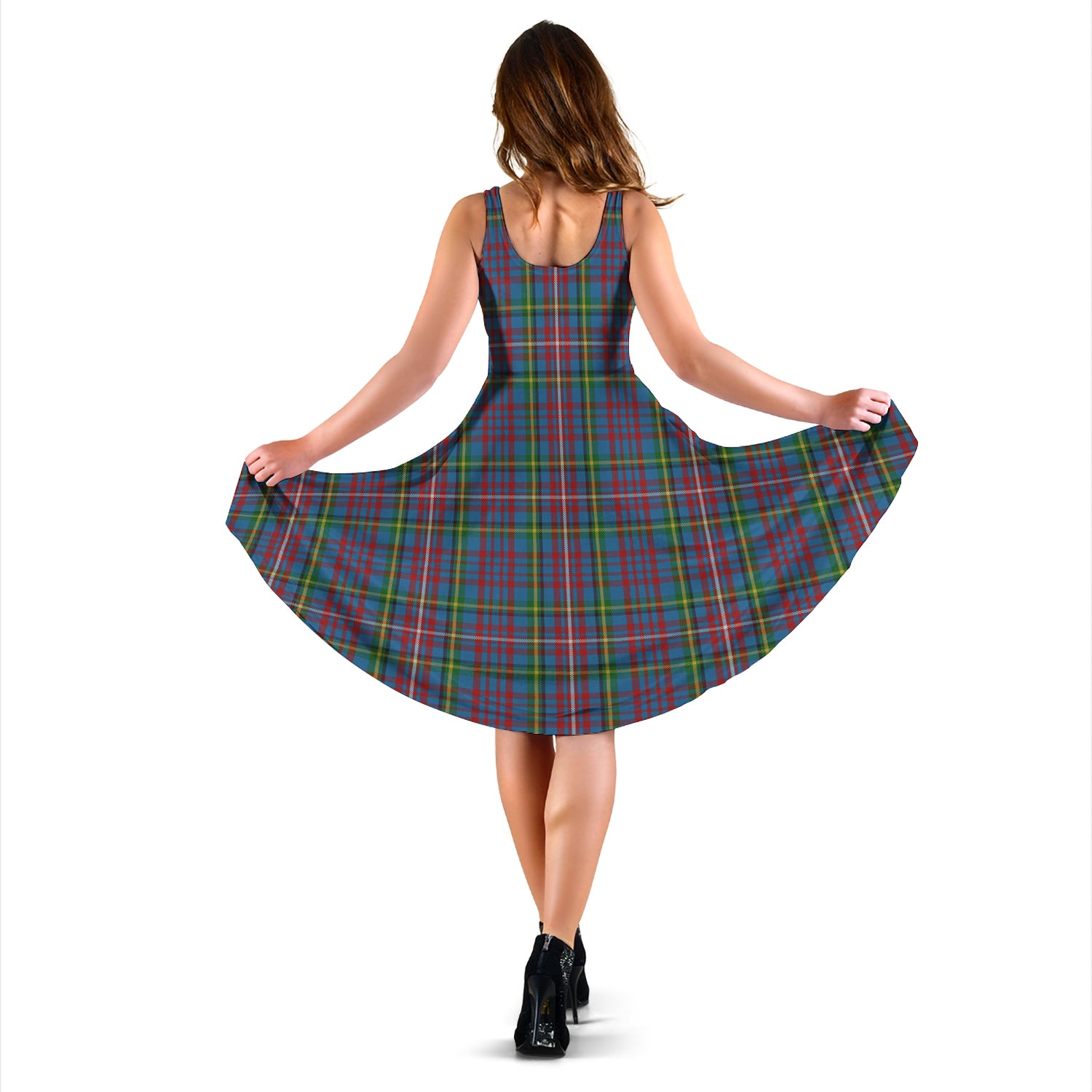 hyndman-tartan-sleeveless-midi-womens-dress