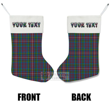 Hyndman Tartan Christmas Stocking with Personalized Text