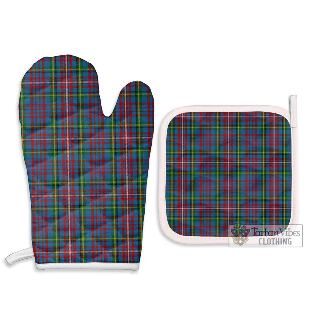 Hyndman Tartan Combo Oven Mitt & Pot-Holder Combo 1 Oven Mitt & 2 Pot-Holder White - Tartan Vibes Clothing