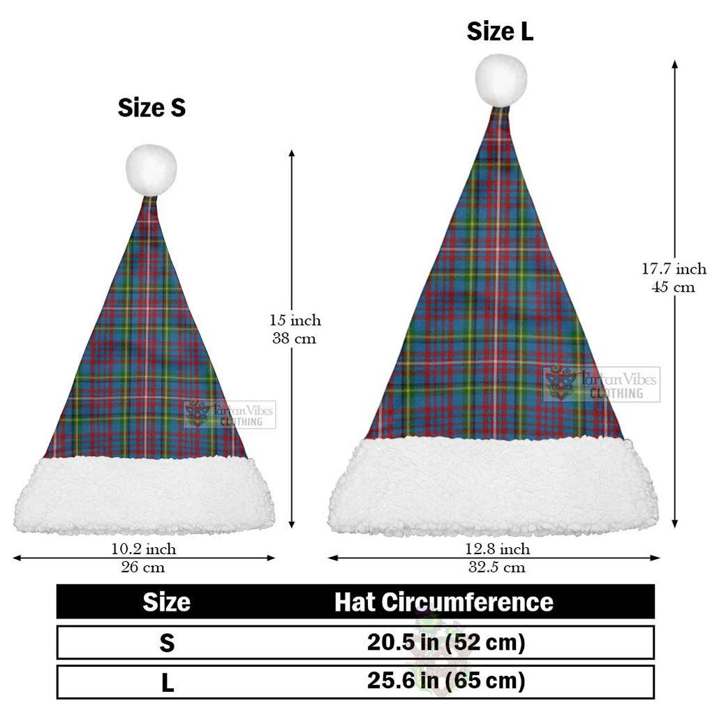 Hyndman Tartan Christmas Santa Hats Christmas Hat L 25.6in (65cm) - Tartan Vibes Clothing