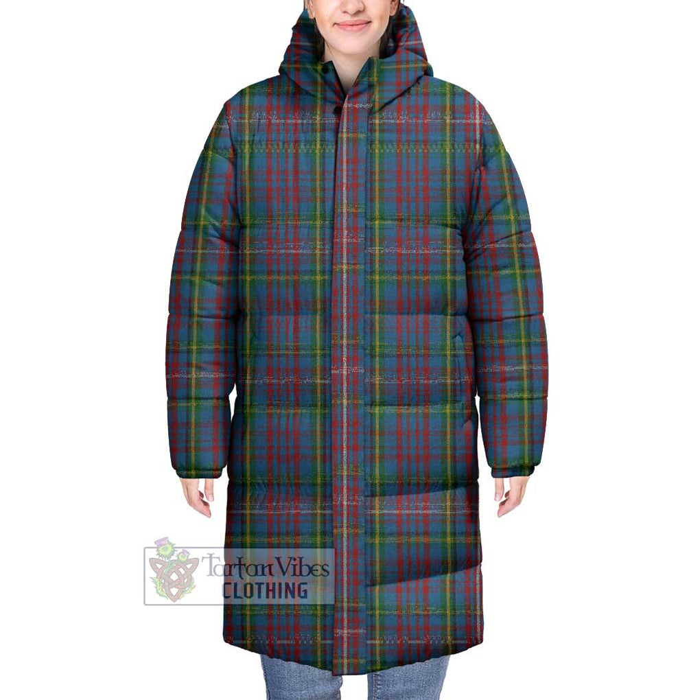 Tartan Vibes Clothing Hyndman Tartan Long Down Jacket