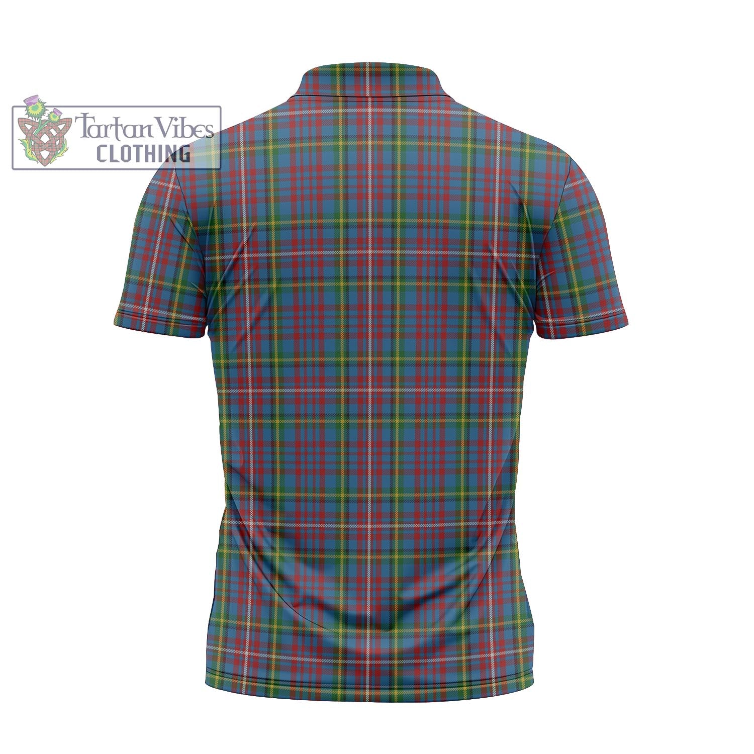 Tartan Vibes Clothing Hyndman Tartan Zipper Polo Shirt