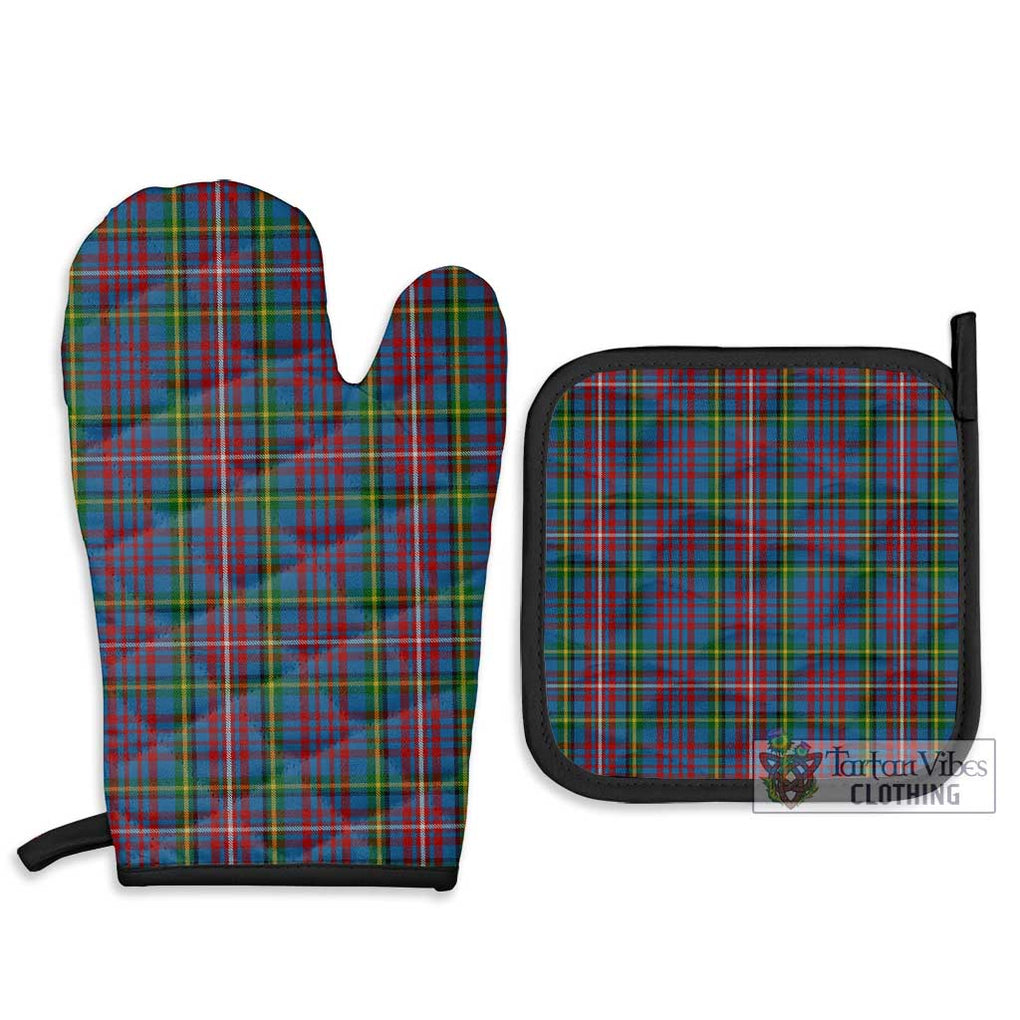 Hyndman Tartan Combo Oven Mitt & Pot-Holder Combo 1 Oven Mitt & 2 Pot-Holder Black - Tartan Vibes Clothing