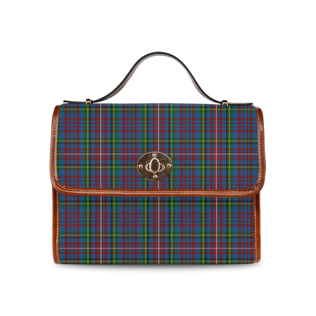 hyndman-tartan-leather-strap-waterproof-canvas-bag