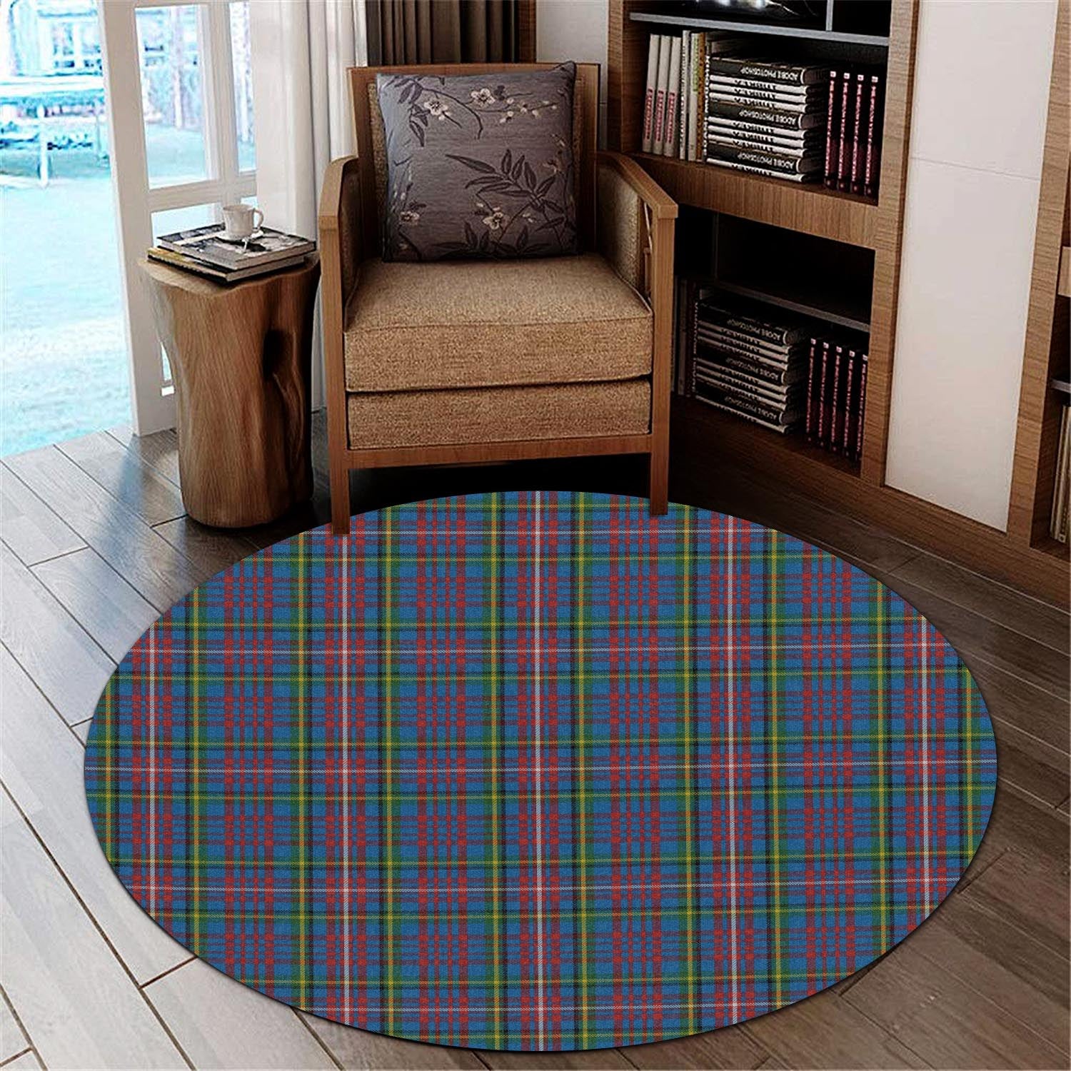 hyndman-tartan-round-rug