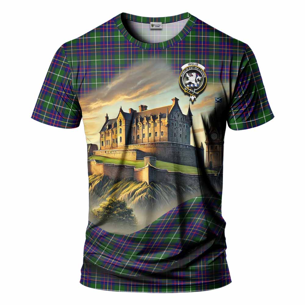 Inglis Tartan Family Crest T-Shirt with Scottish Ancient Castle Style Kid's Shirt - Tartan Vibes Clothing