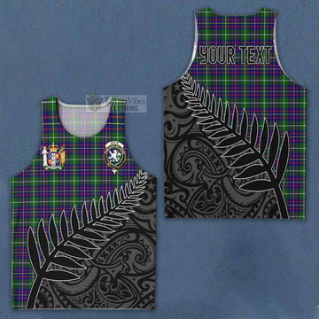 Inglis Crest Tartan Men's Tank Top with New Zealand Silver Fern Half Style Men - Tartan Vibes Clothing