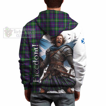 Inglis Crest Tartan Hoodie Inspired by the Freedom of Scottish Warrior