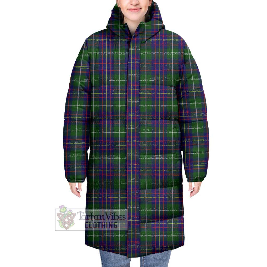 Tartan Vibes Clothing Inglis Tartan Long Down Jacket