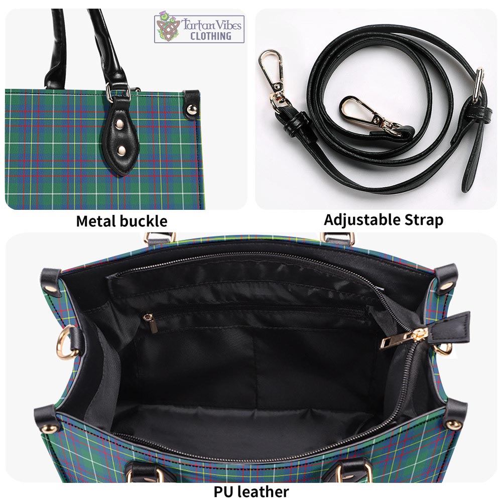 Tartan Vibes Clothing Inglis Ancient Tartan Luxury Leather Handbags