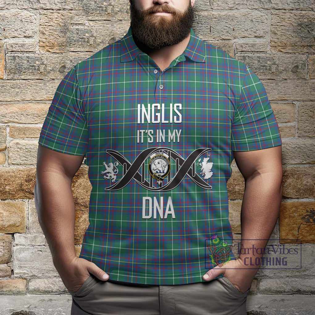 Inglis Ancient Tartan Polo Shirt with Family Crest DNA In Me Style Kid - Tartanvibesclothing Shop