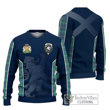 Inglis Ancient Tartan Ugly Sweater with Family Crest and Lion Rampant Vibes Sport Style