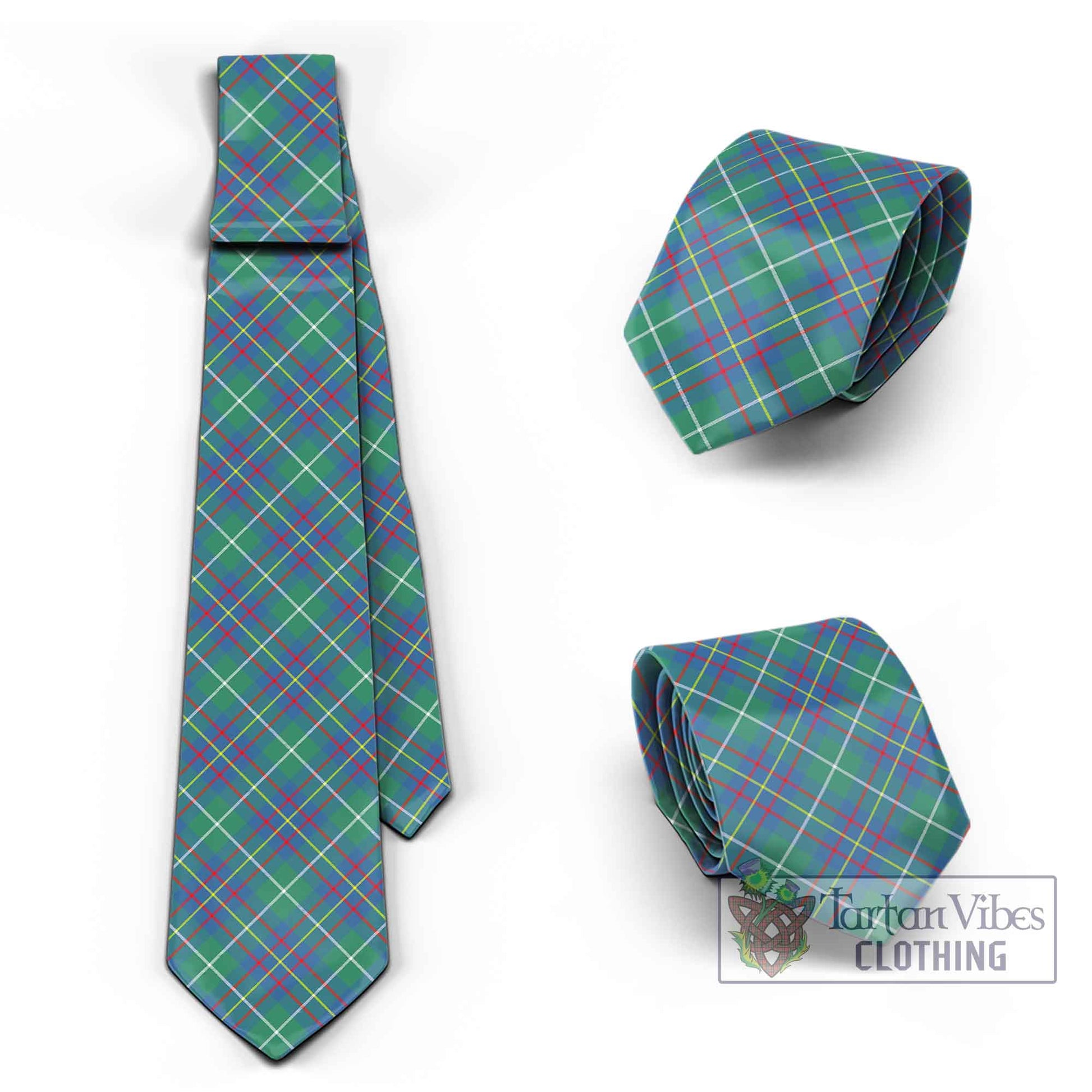 Tartan Vibes Clothing Inglis Ancient Tartan Classic Necktie Cross Style