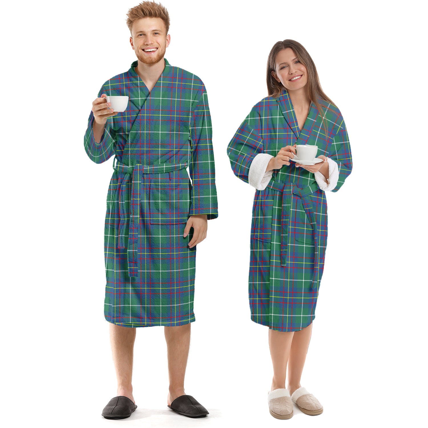 Inglis Ancient Tartan Bathrobe Unisex S - Tartan Vibes Clothing