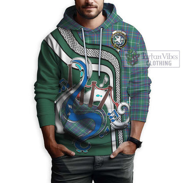 Inglis Ancient Tartan Hoodie with Epic Bagpipe Style