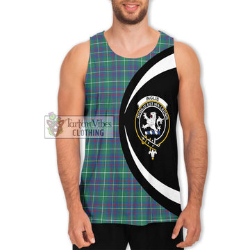 Inglis Ancient Tartan Men's Tank Top with Family Crest Circle Style