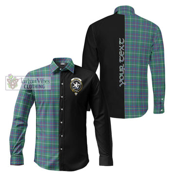 Inglis Ancient Tartan Long Sleeve Button Shirt with Family Crest and Half Of Me Style