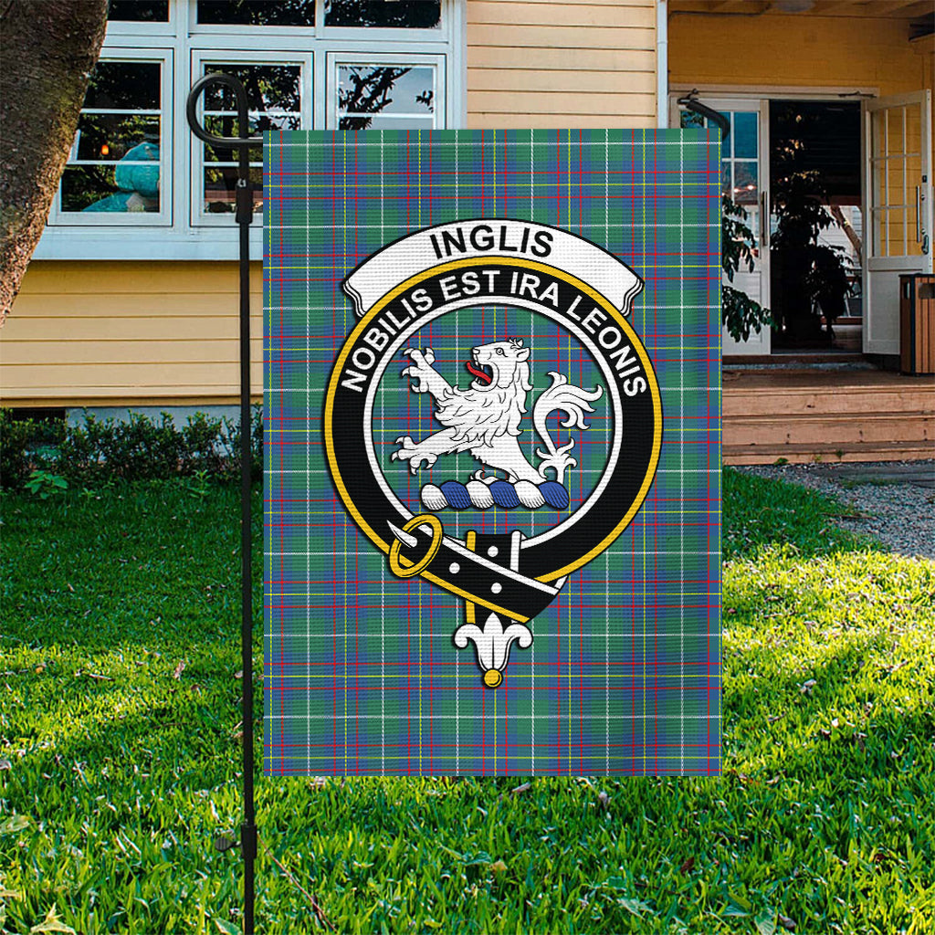 Inglis Ancient Tartan Flag with Family Crest - Tartan Vibes Clothing