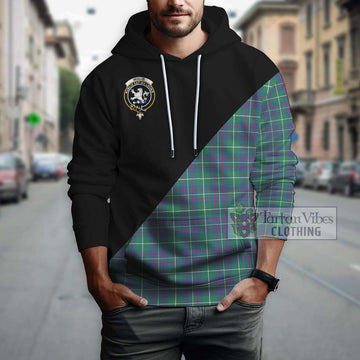 Inglis Ancient Tartan Hoodie with Family Crest and Military Logo Style