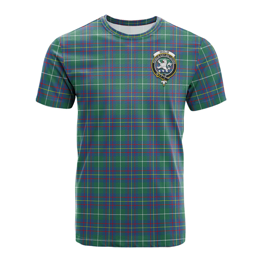 Inglis Ancient Tartan T-Shirt with Family Crest - Tartan Vibes Clothing