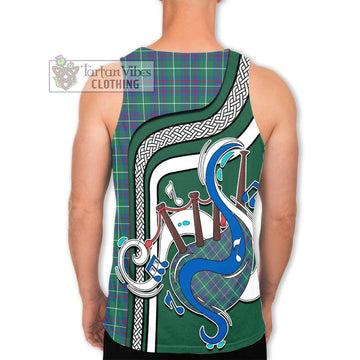 Inglis Ancient Tartan Men's Tank Top with Epic Bagpipe Style