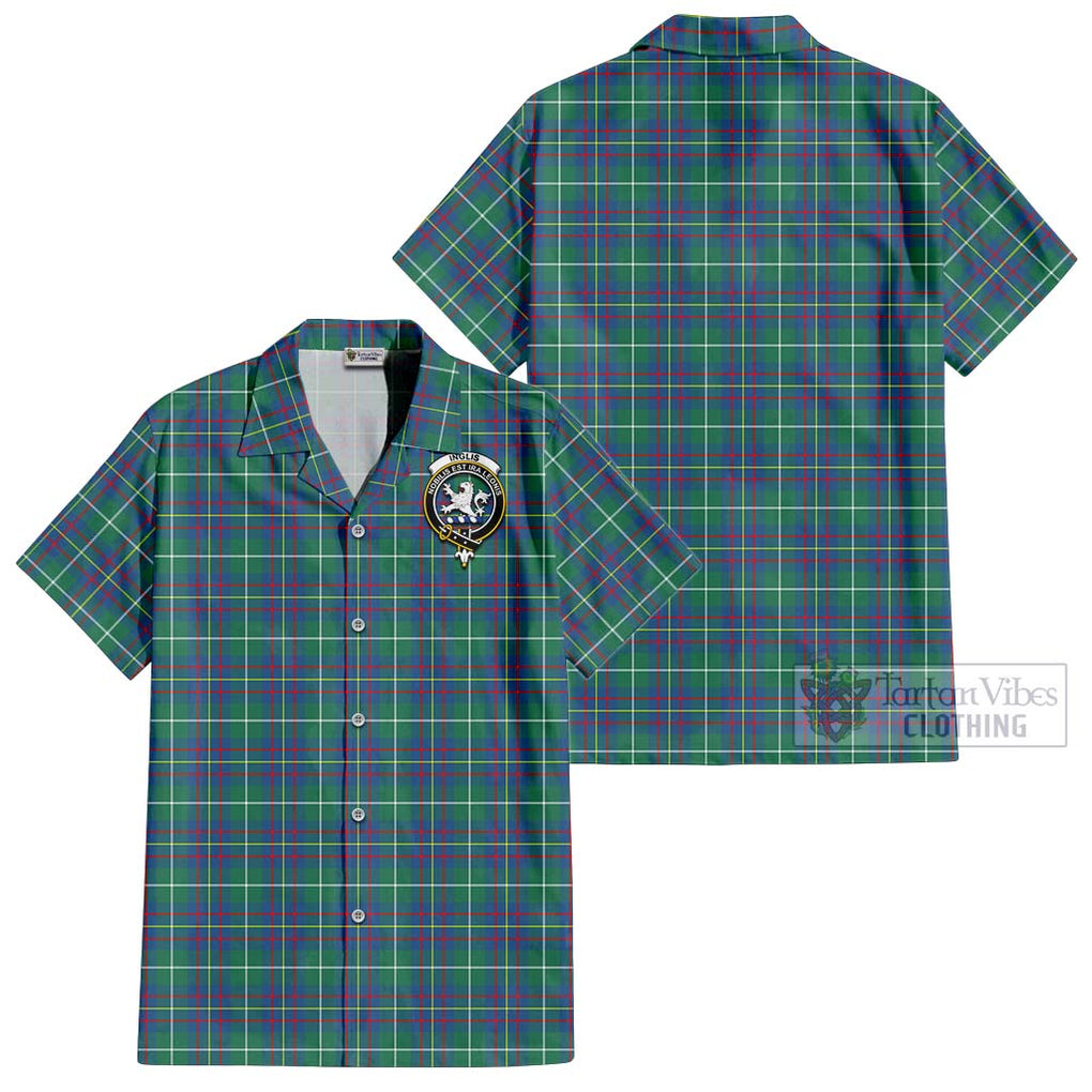 Inglis Ancient Tartan Cotton Hawaiian Shirt with Family Crest Kid - Tartan Vibes Clothing